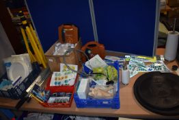 *Contents of Table: Empty First Aid Boxes, Stickers, Batteries, Pulse Oxymeters, etc.