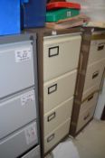 *Four Drawer Foolscap Filing Cabinet (coffee & cream)
