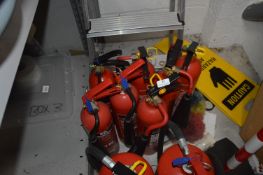 *Seven CO2 Fire Extinguishers