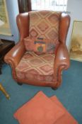 Leatherette Armchair
