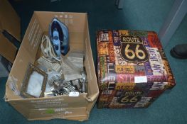 Route 66 Storage Box plus Cutlery, Photo Frames, B