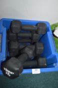 *Four Pairs of York 3kg Dumbbells