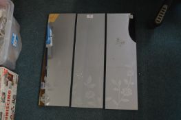 Triple Butterfly Mirror Wall Panel