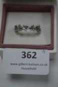 Pandora Silver Daisy Ring Size: 58/Q