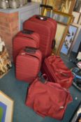 Metropolis 5pc Luggage Set in Burgundy