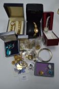 Ladies Wristwatches, Jewellery, and Enamel Badges,