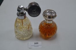 Two Glass Scent Bottles