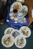 Decorative Pottery Wall Plates, Cups, etc.