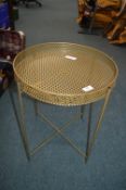 Folding Metal Occasional Table
