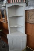 Painted Pine Corner Cupboard