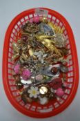 Vintage Costume Jewellery Brooches, Ear Clips, Nec