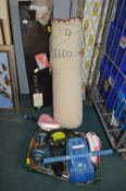 Exercise Equipment Including Punchbag, Ab Trainer,