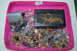 Costume Jewellery Necklaces, Wristwatches, etc.