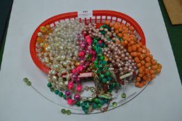 Vintage Costume Jewellery Beaded Necklaces