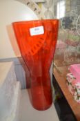 Red Glass Vase