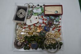 Vintage Costume Jewellery, Brooches, Necklaces, Br