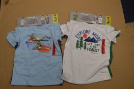 2x Eddie Bauer Child's T-Shirts 3pk Size: M 10-11