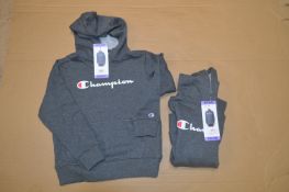 2x Champion Grey Hoodies Size: XS 5-6 Years