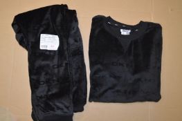 *DKNY Black Velour 2pc Lounge Set Size: M