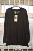 *Matty M V-Neck Sweater (black) Size: S