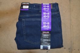 *Kirkland Signature Blue Denim Jeans Size: 40/32