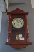 Wooden Cased Wall Clock