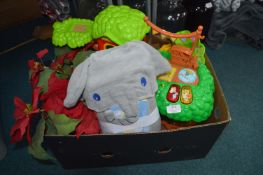 *Toy Treehouse, Elephant Hooded Towel, and Artific