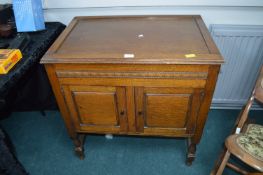 1930's Oak Gramophone Cabinet