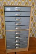 Ten Drawer Filing Chest