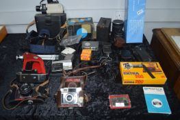 Vintage Photography Equipment Including Praktica a