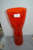 Red Glass Vase