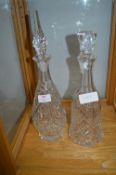 Two Glass Decanters