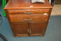 Two Drawer Wooden Cabinet
