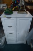 White Bathroom Storage Cupboard