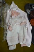 Bisque Head Sleeping Baby Doll by Yolanda Bella