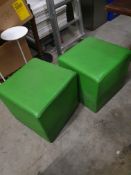 * 2 x green pouffe