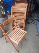 * 9 x folding chairs