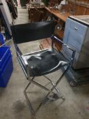 * chrome directors style stool (does not fold)