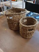 * 2 x seagrass baskets