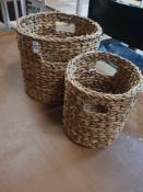 * 2 x seagrass baskets