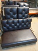 * 7 lengths of fixed seating (backs and seat pads) to be installed on frames