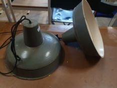 * 2 x desirable coolicon industrial light fitting 480 diameter