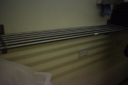 *120cm Tubular Stainless Steel Wall Shelf