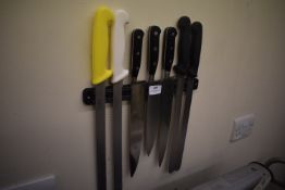 *Assorted Chef’s Knives on Magnetic Strip