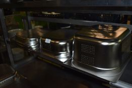 *Seven Stainless Steel Perforated Steamer Trays