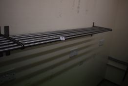 *120cm Tubular Stainless Steel Wall Shelf