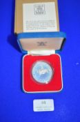 Royal Mint Sterling Silver Queen's Silver Jubilee Crown 28.276g with Presentation Case