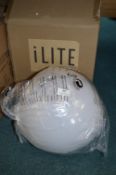 iLite 37cm White & Gold Pendant Lamp