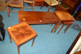 Coffee Table, Nest of Three Tables, and a Single T