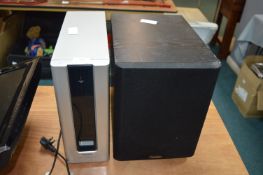 Philips Subwoofer and a Paradigm Subwoofer Amp